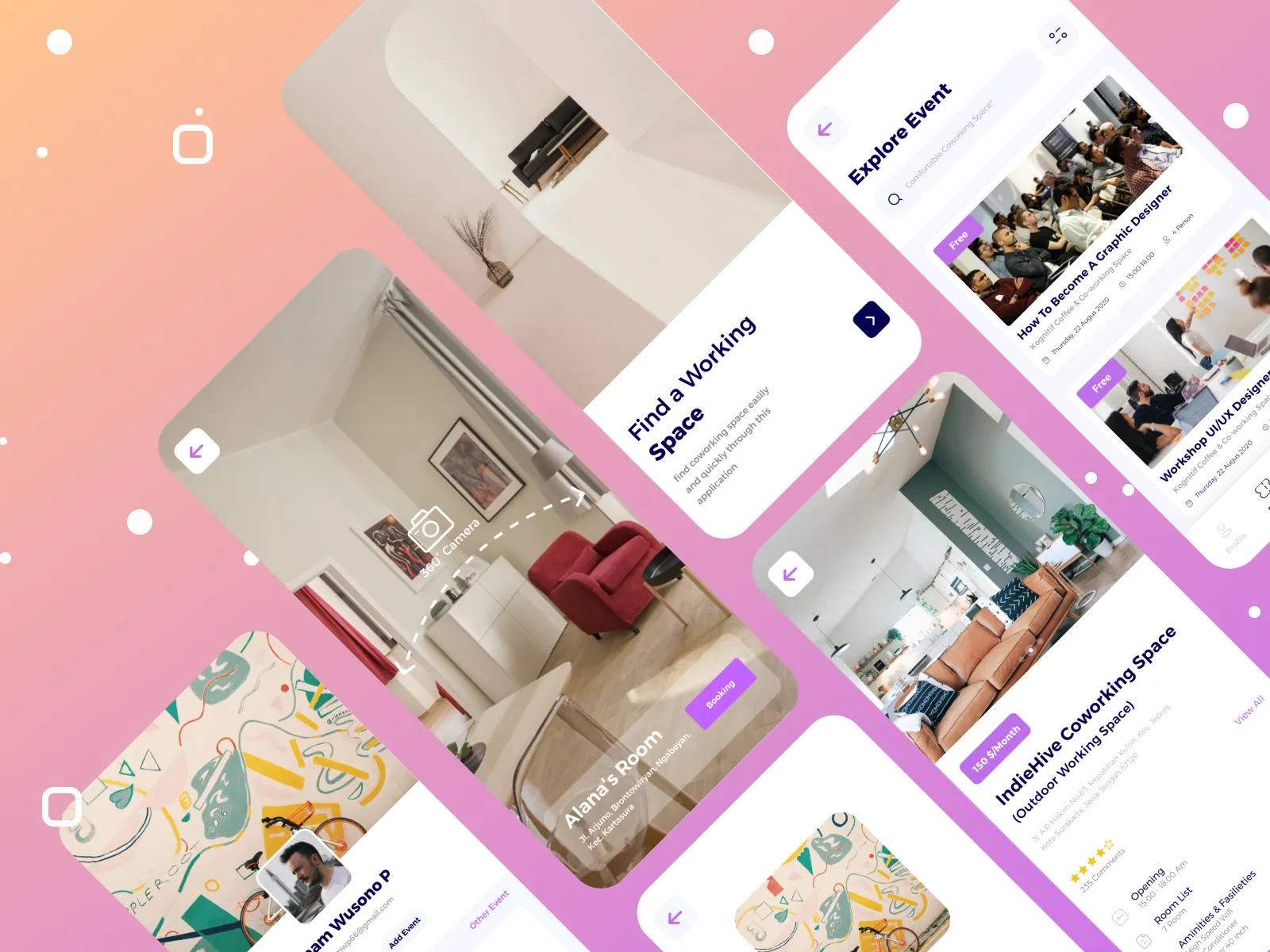 Coworking Space UI Kit for Figma and Adobe XD No 5