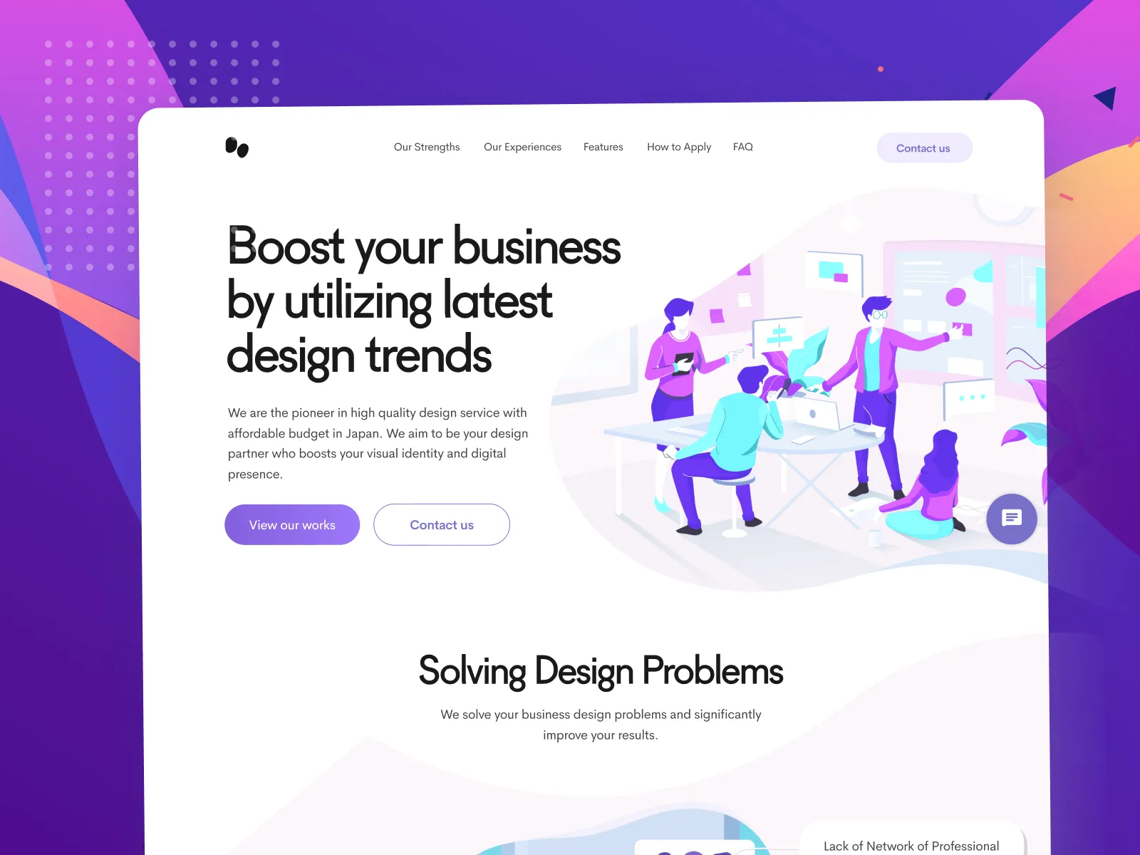 Design Startup Landig Page for Figma and Adobe XD No 2