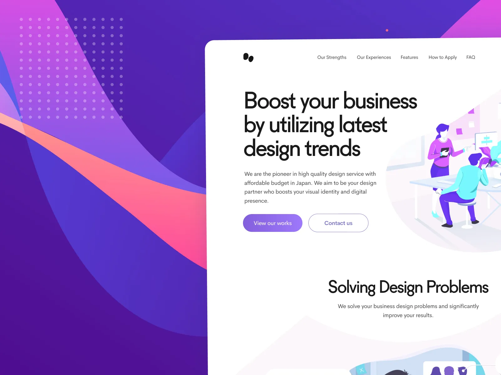 Design Startup Landig Page for Figma and Adobe XD No 4