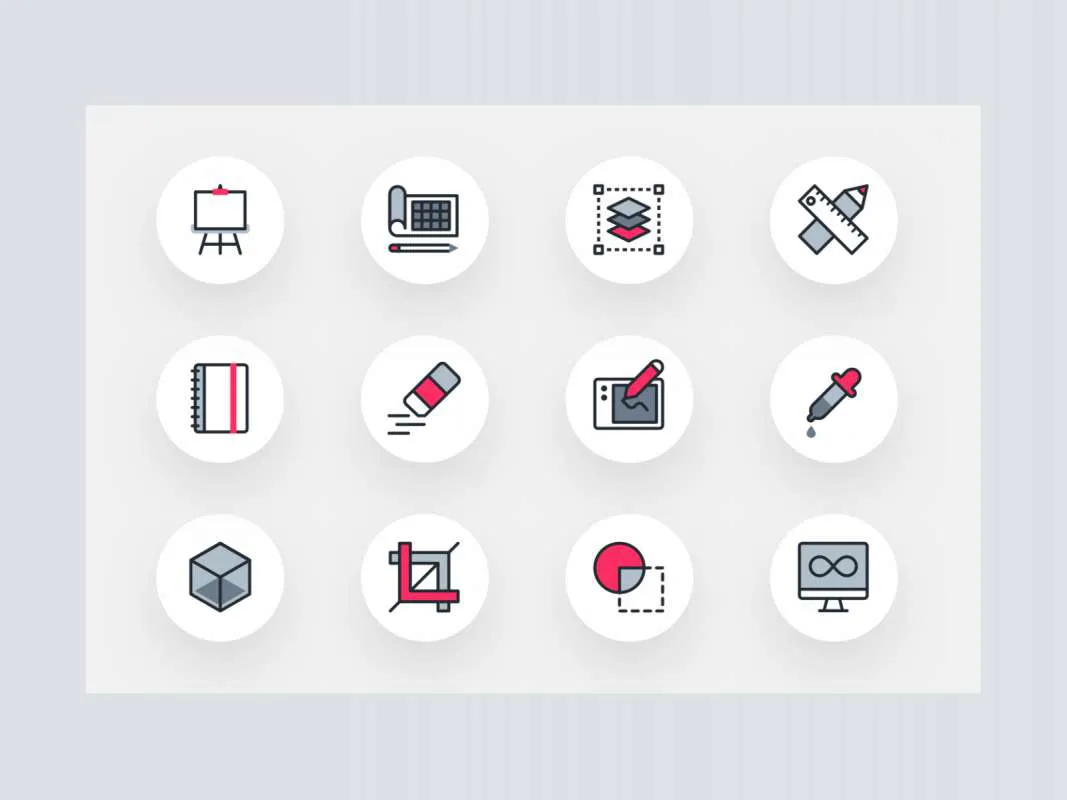 Design Tools Free Icon Pack for Figma and Adobe XD