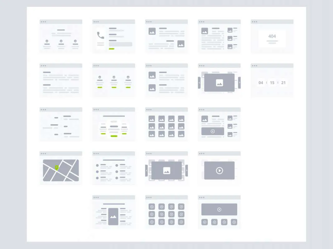 Desktop Flowchart Kit for Adobe Xd for Figma and Adobe XD