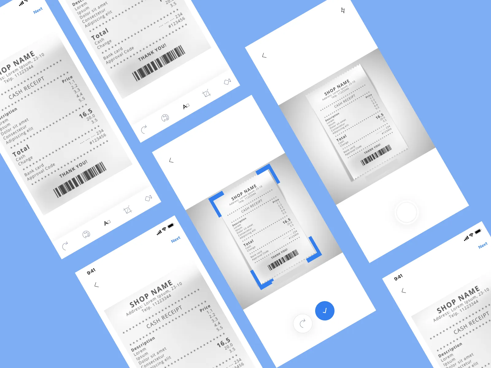 Document Scanner App for Figma and Adobe XD No 4