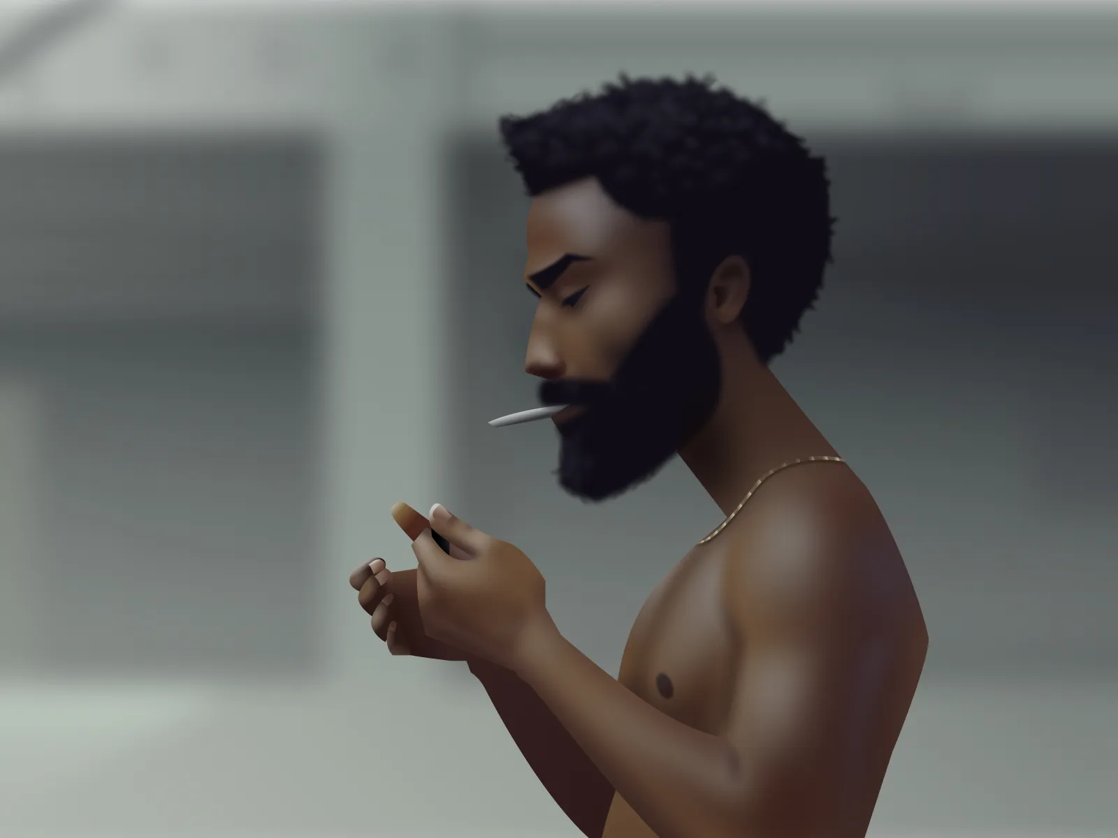 Donald Glover Vector Illustration for Figma and Adobe XD No 2