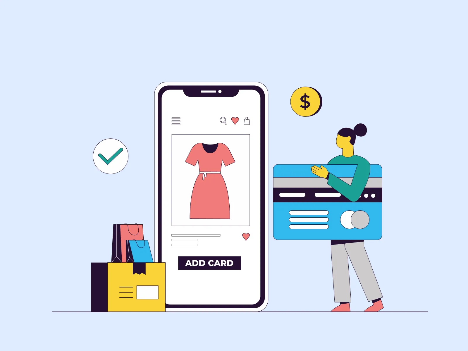 E-Commerce Illustration Kit for Figma and Adobe XD No 2