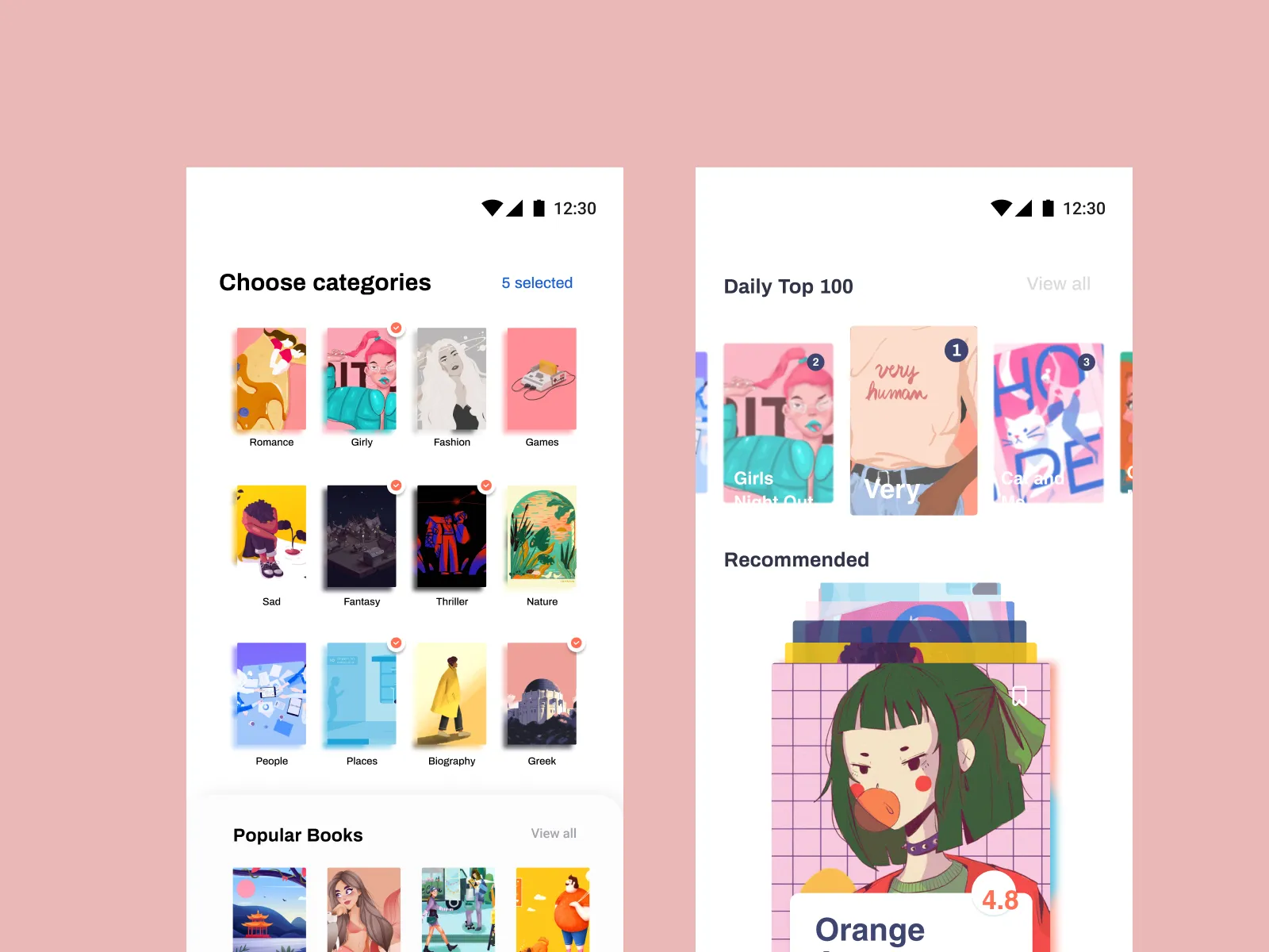 Ebook or Reading App for Figma and Adobe XD No 4