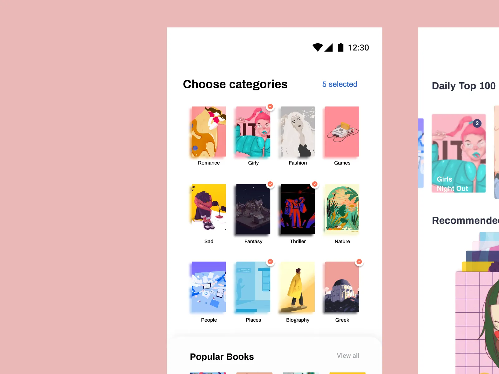 Ebook or Reading App for Figma and Adobe XD No 4