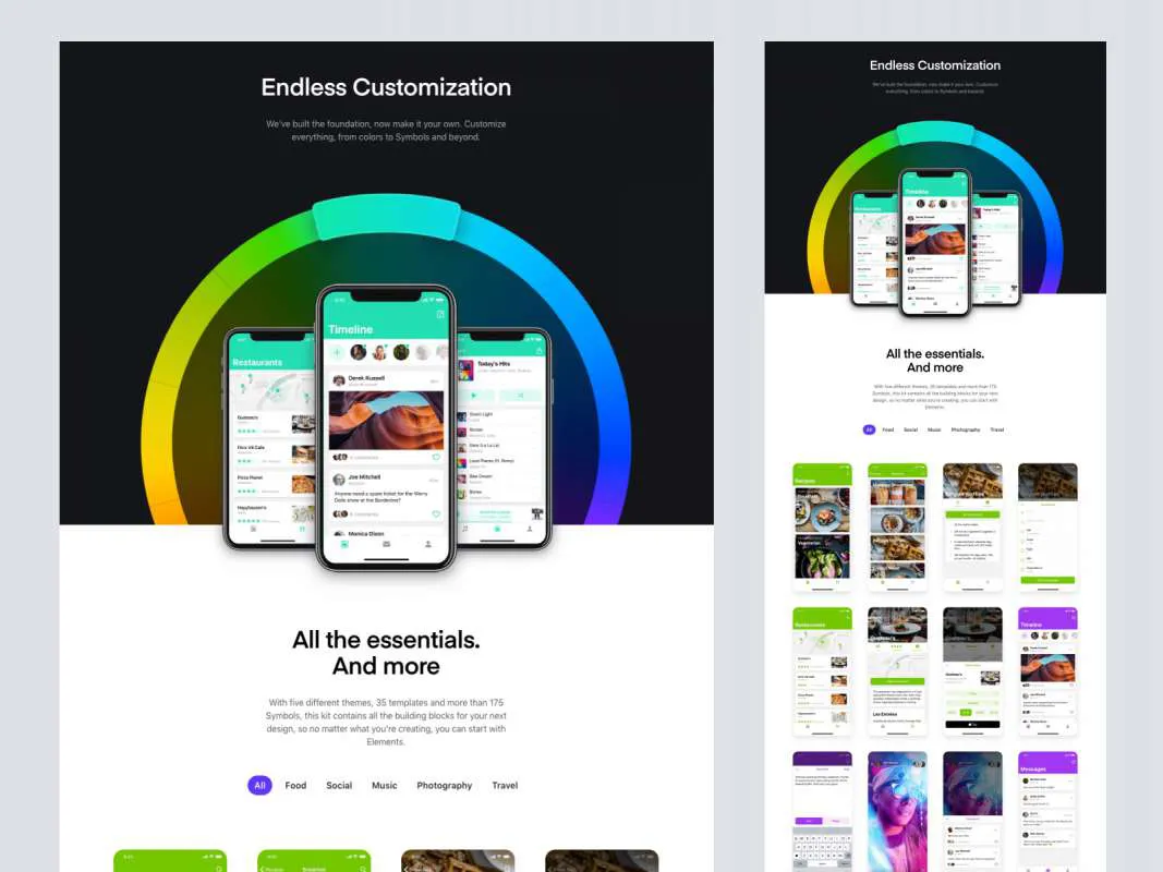 Elements for Figma and Adobe XD