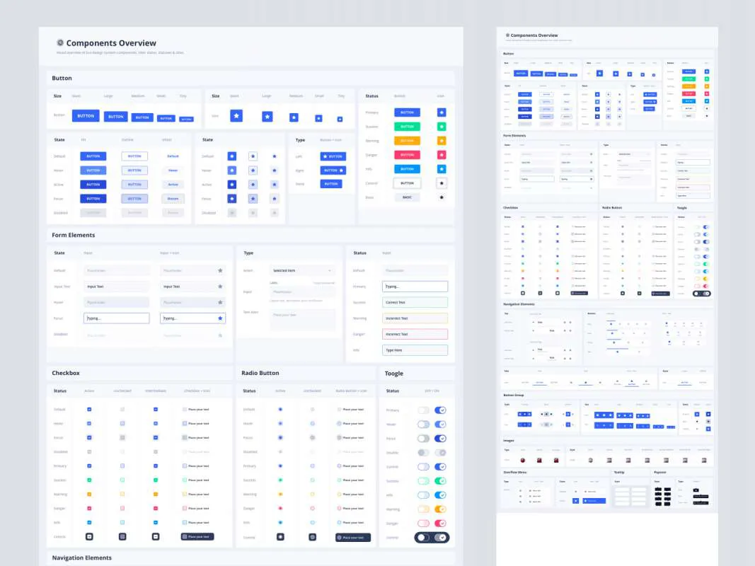 Eva Design System for Sketch for Figma and Adobe XD