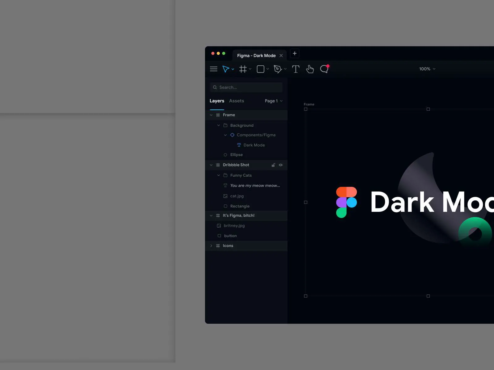 Figma App Dark Mode for Figma and Adobe XD No 4