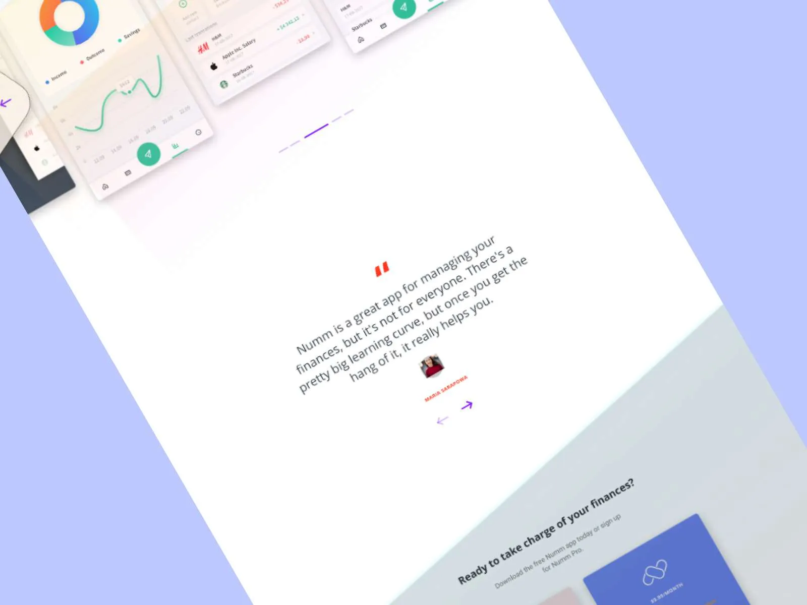 Finance Landing Page for Figma and Adobe XD No 4