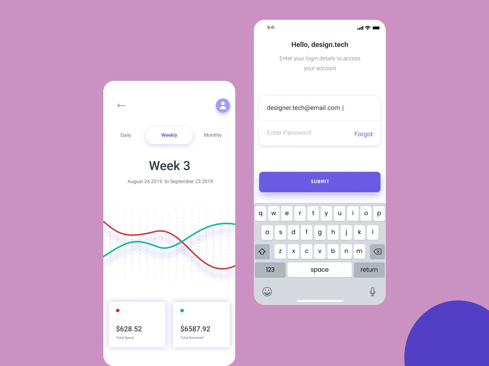Finance Mobile App UI Kit for Figma and Adobe XD No 4