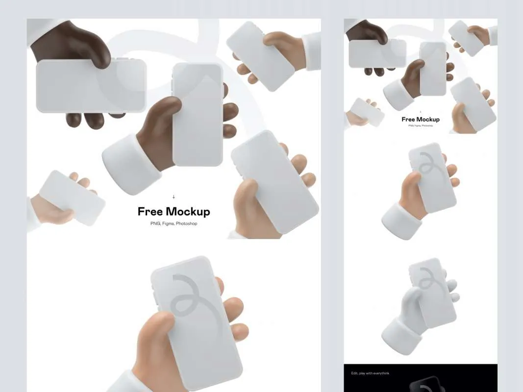 Free 3D iPhone 12 Mockup for Figma and Adobe XD