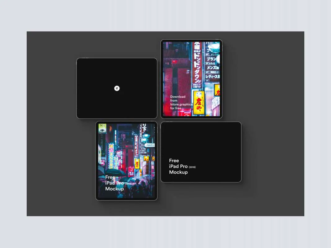 Free iPad Pro 2018 Mockup for Figma and Adobe XD