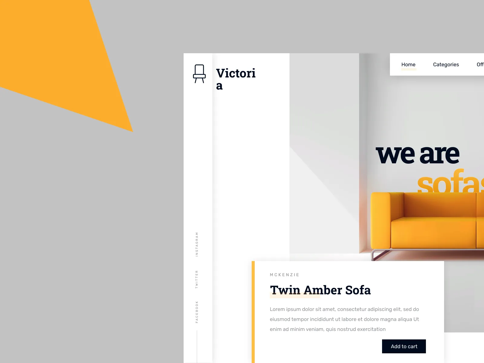 Furniture Ecommerce Shop for Figma and Adobe XD No 2