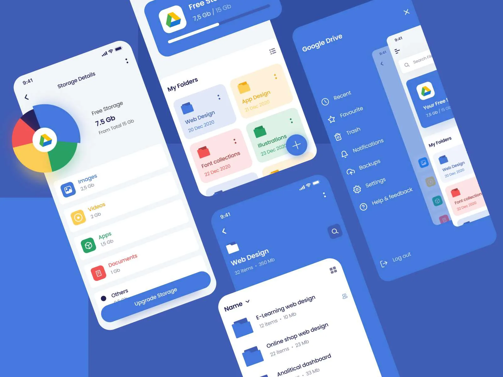 G-Drive UI Kit for Figma and Adobe XD No 2