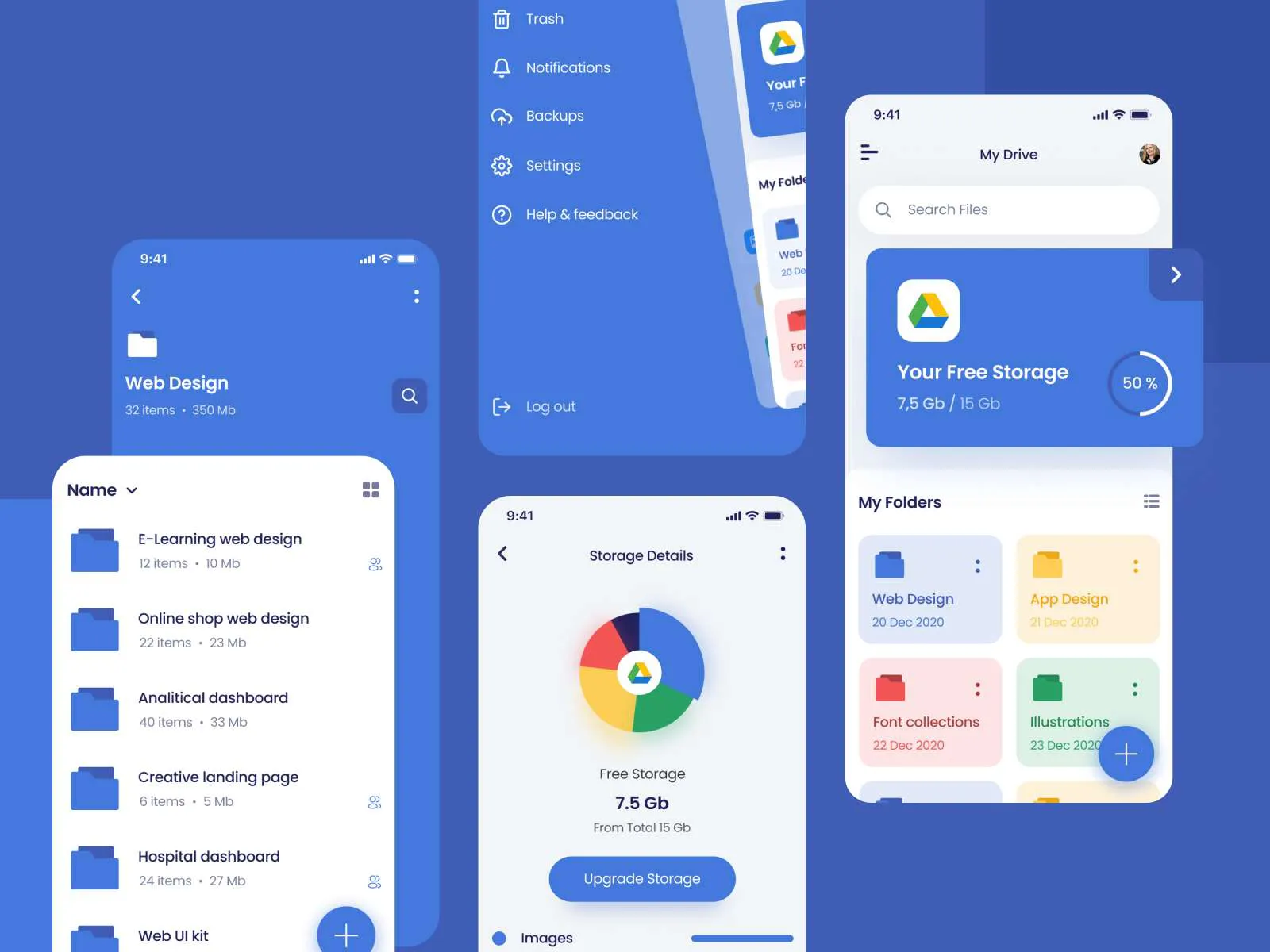 G-Drive UI Kit for Figma and Adobe XD No 4