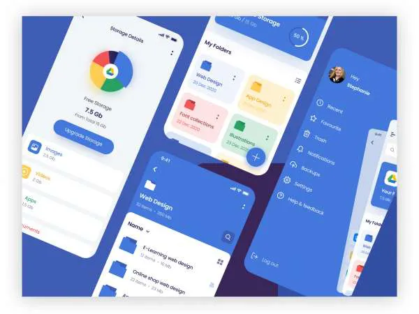 G-Drive UI Kit for Figma and Adobe XD