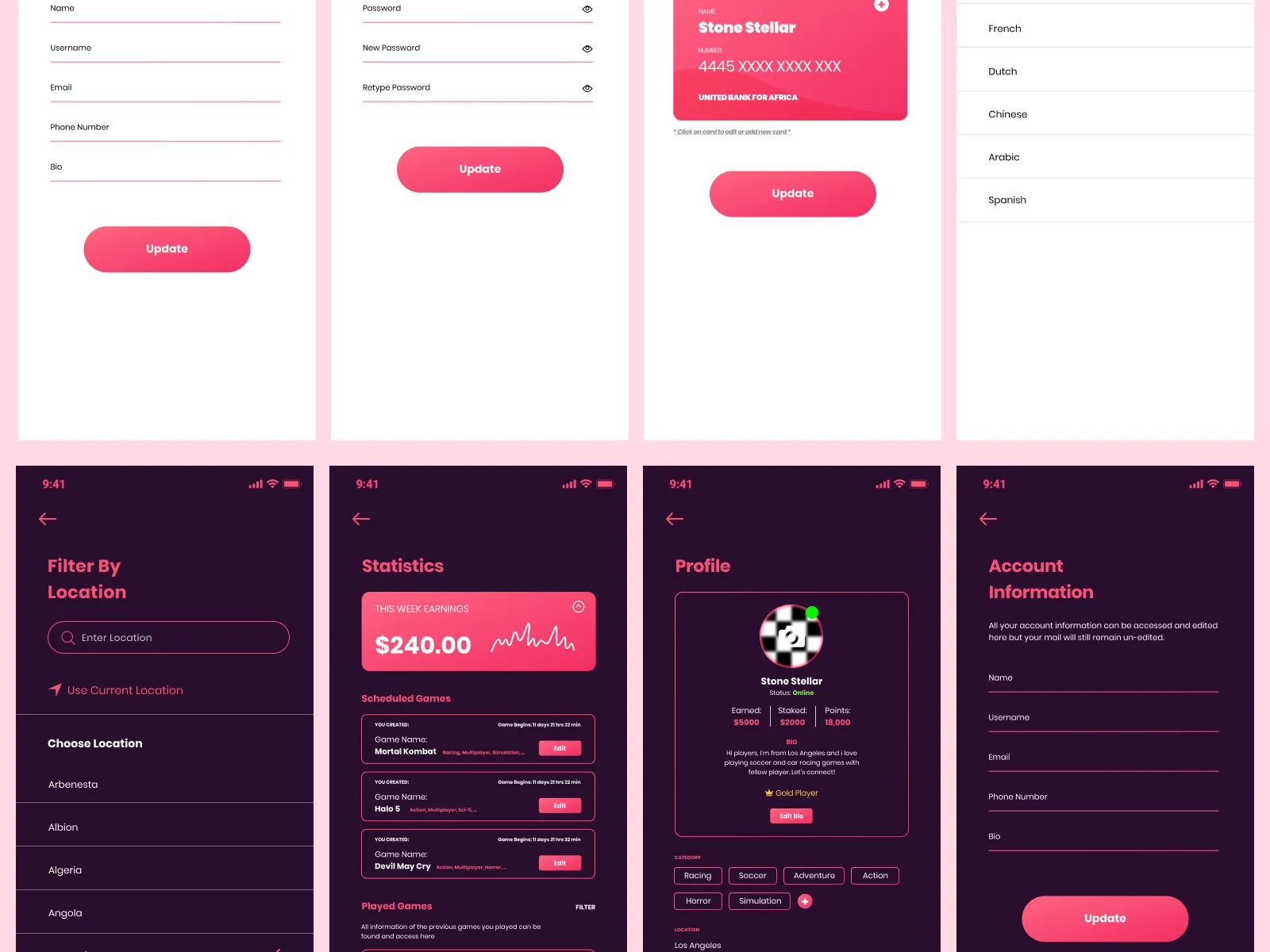 Gaametiime UI Kit for Figma and Adobe XD No 5