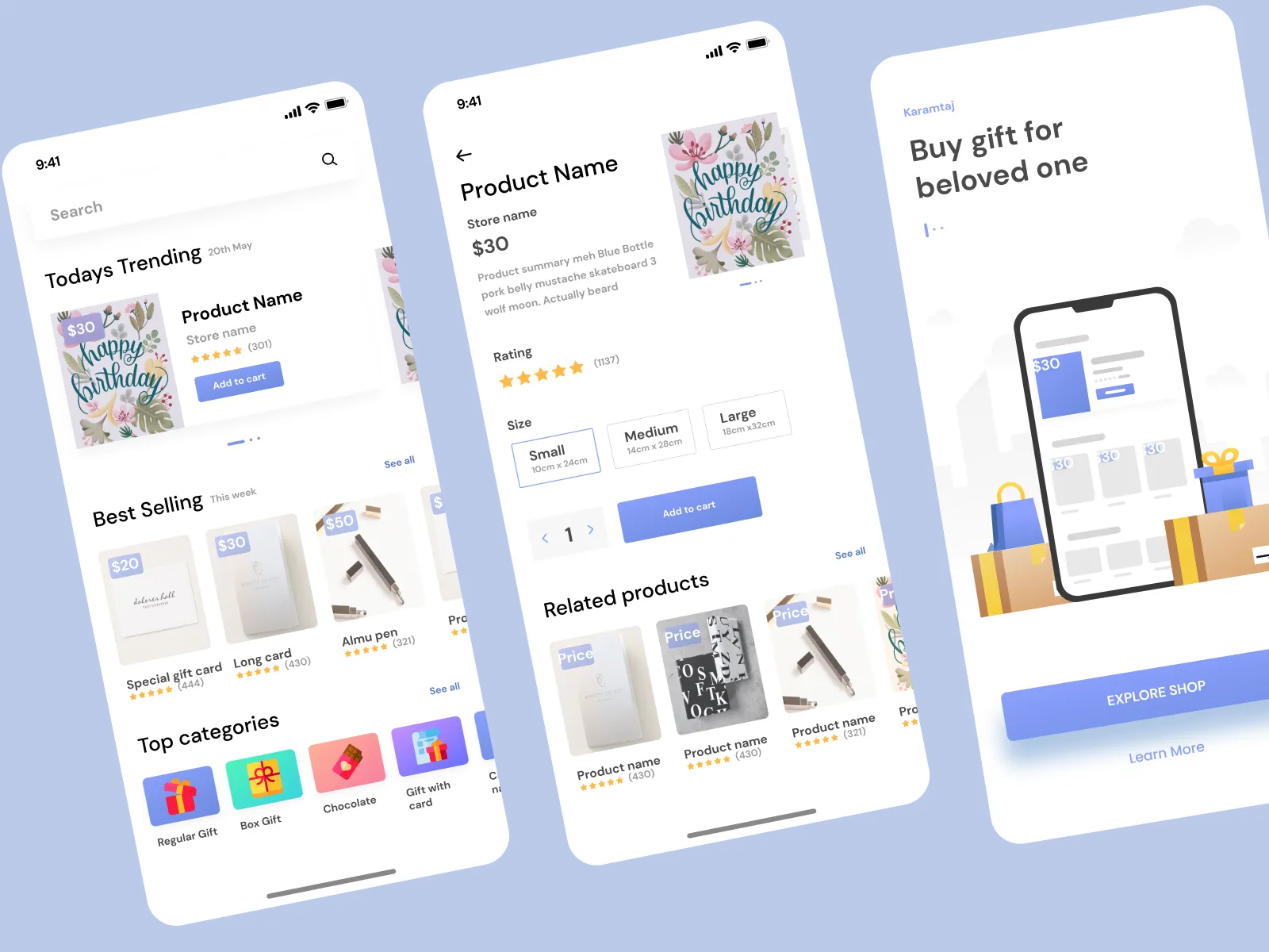 Gift Shop Ui Kit for Figma and Adobe XD No 2