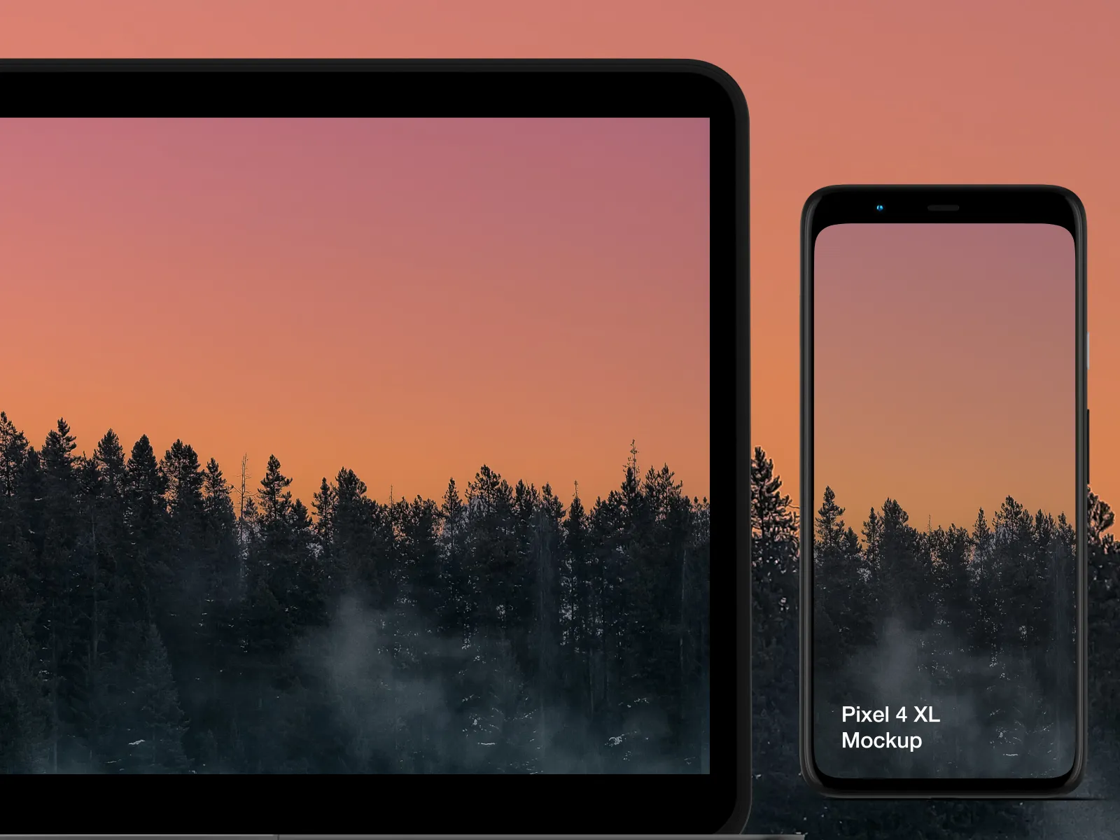 Google PixelBook Go Mockup for Figma and Adobe XD No 4