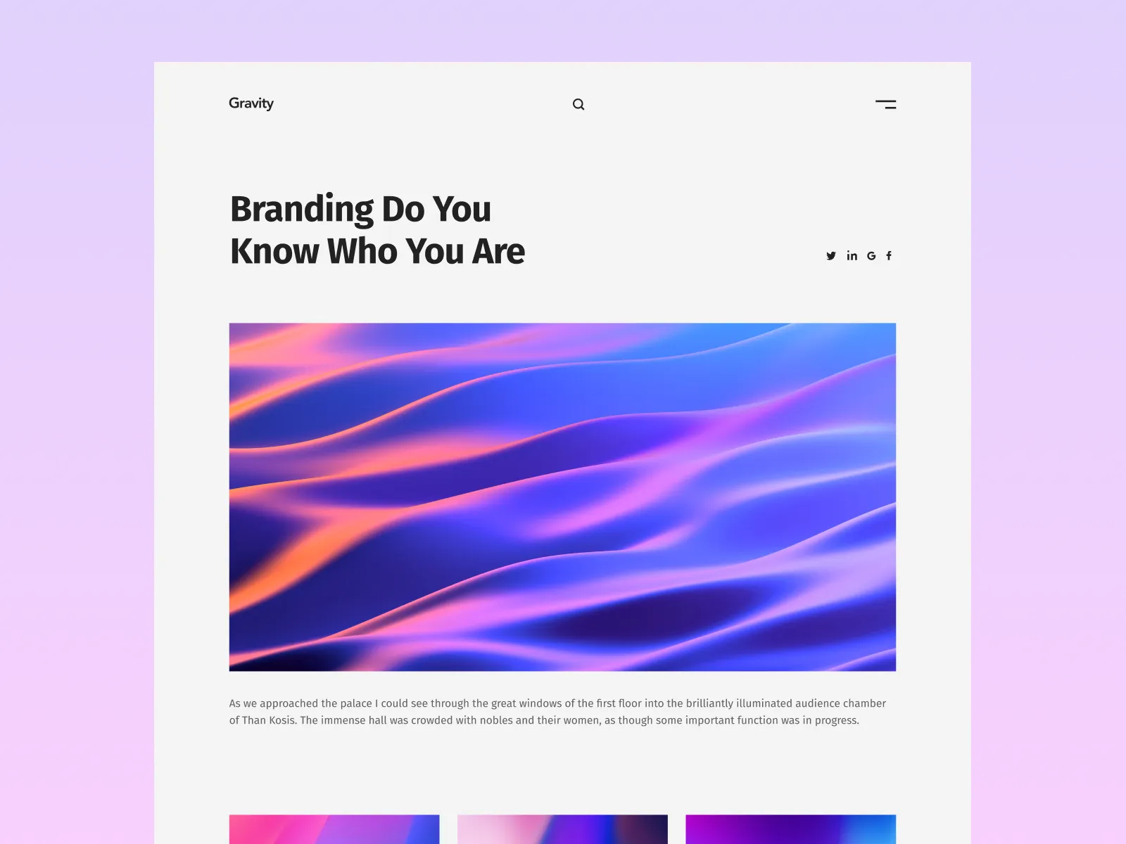 Gravity Agency Portfolio for Figma and Adobe XD No 4