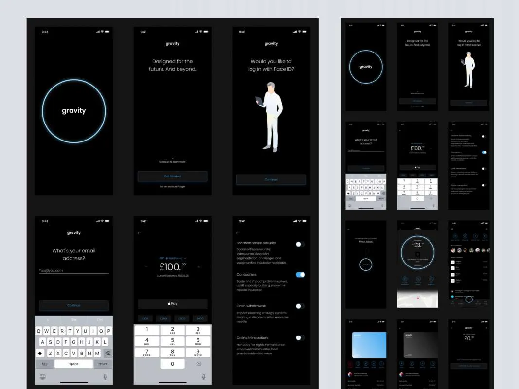 Gravity - The UI Kit for Figma and Adobe XD