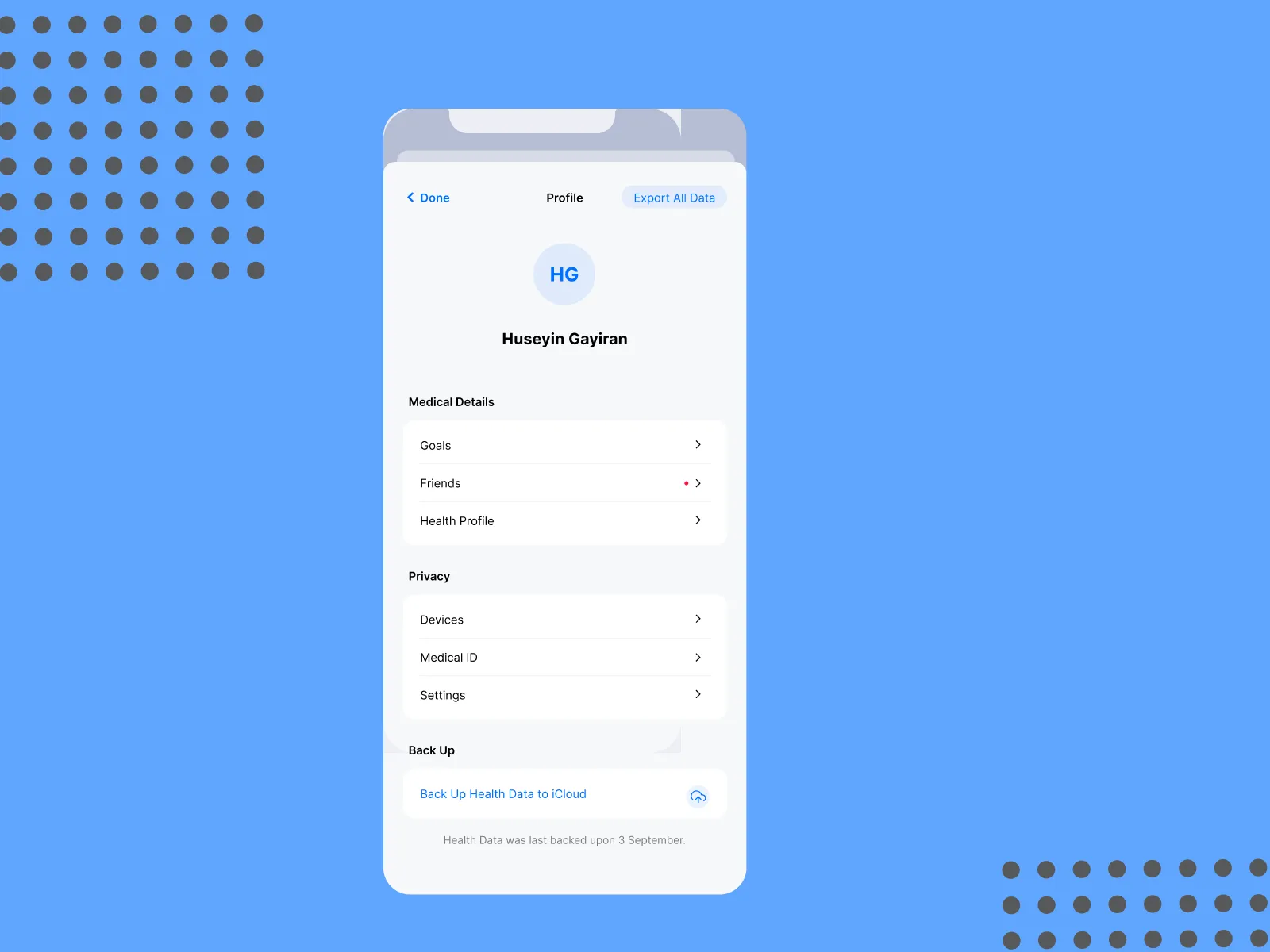 Health App UI Kit for Figma and Adobe XD No 2
