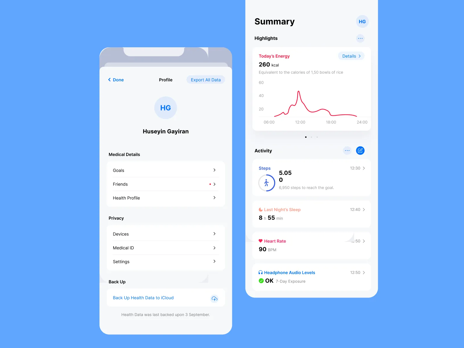 Health App UI Kit for Figma and Adobe XD No 4