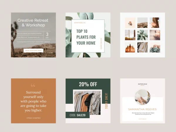 Instagram Cover Templates for Figma and Adobe XD