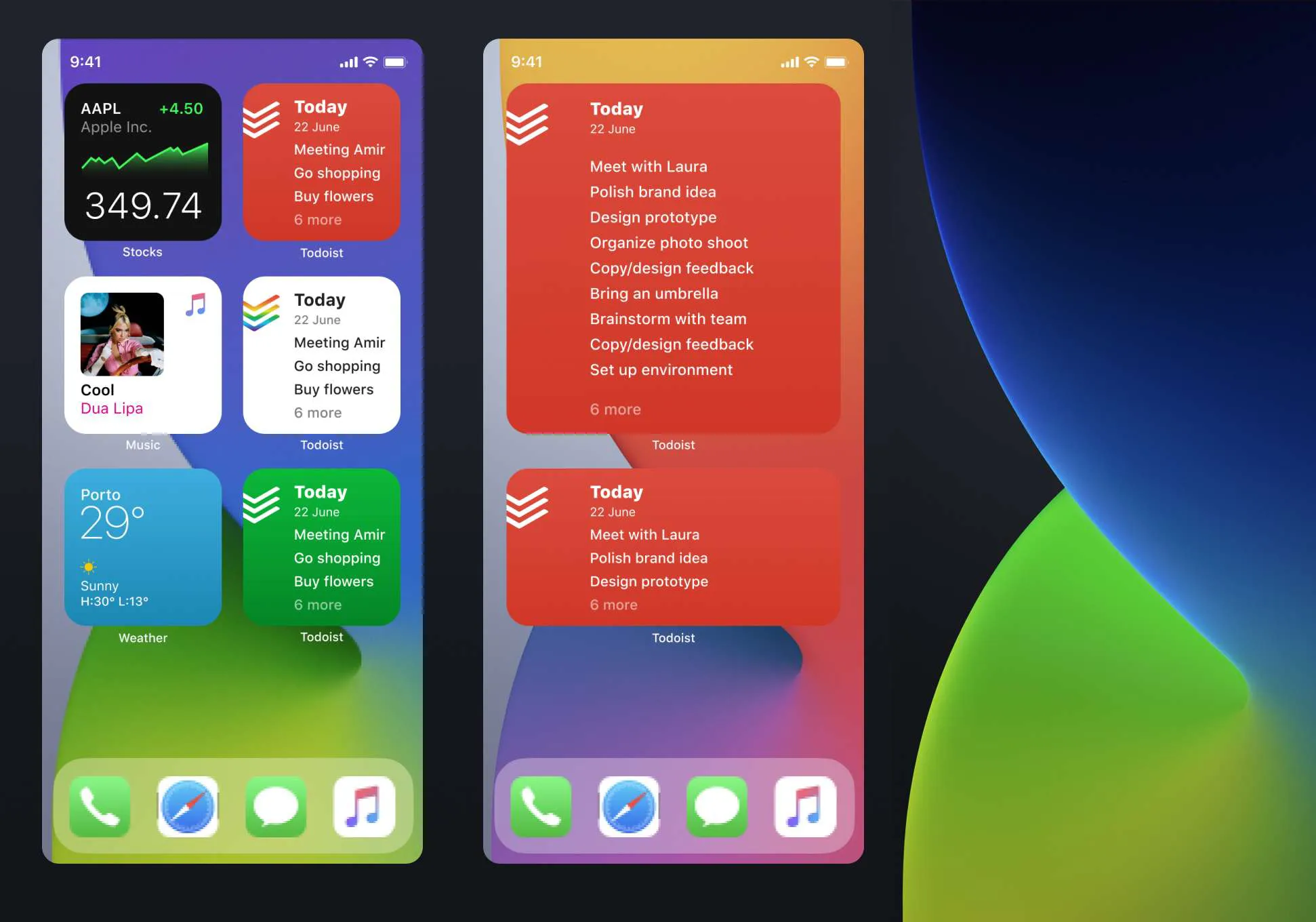 iOS 14 Apple Widgets UI Kit for Figma and Adobe XD No 4
