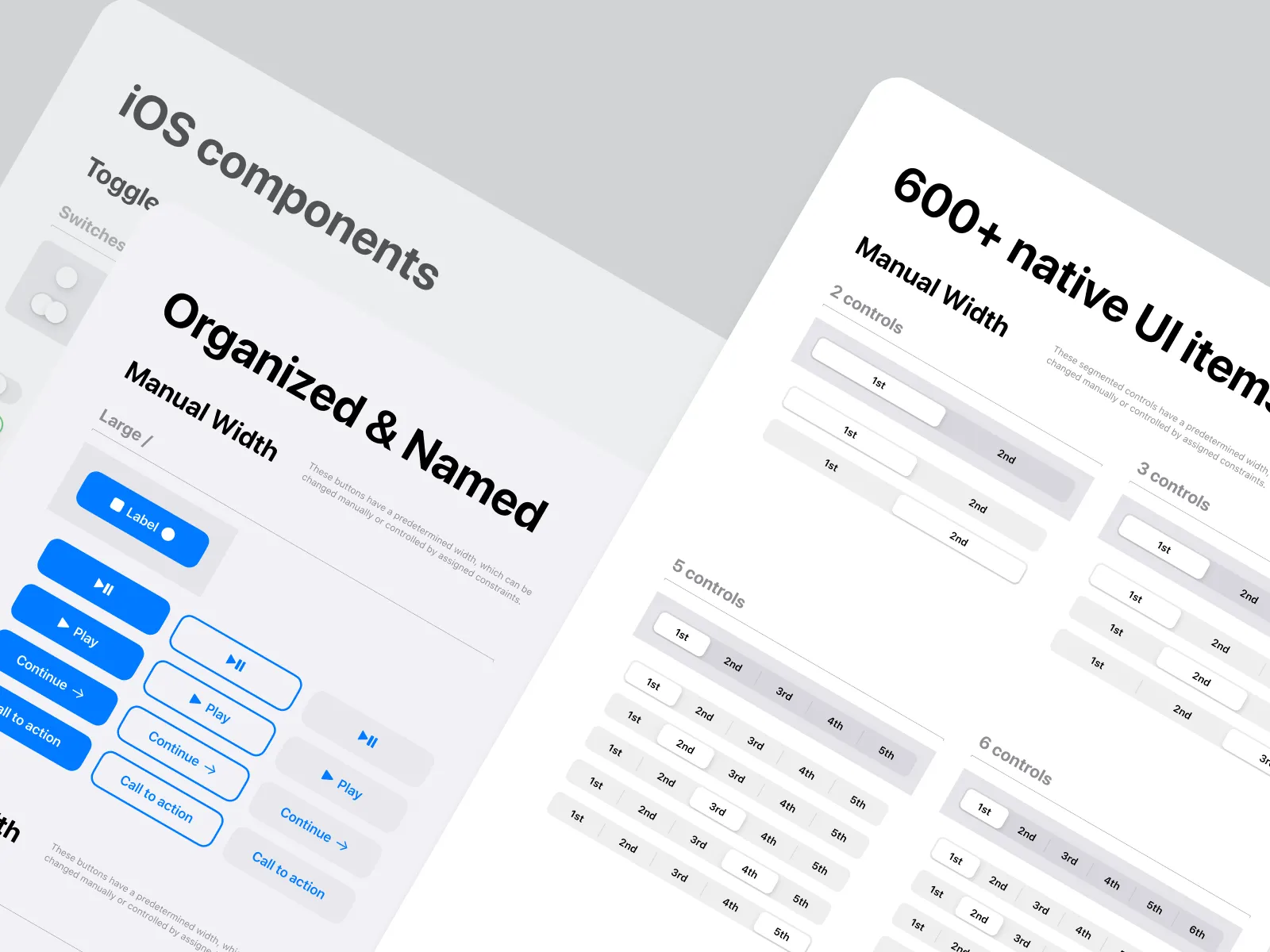 iOS Design System for Figma and Adobe XD No 5