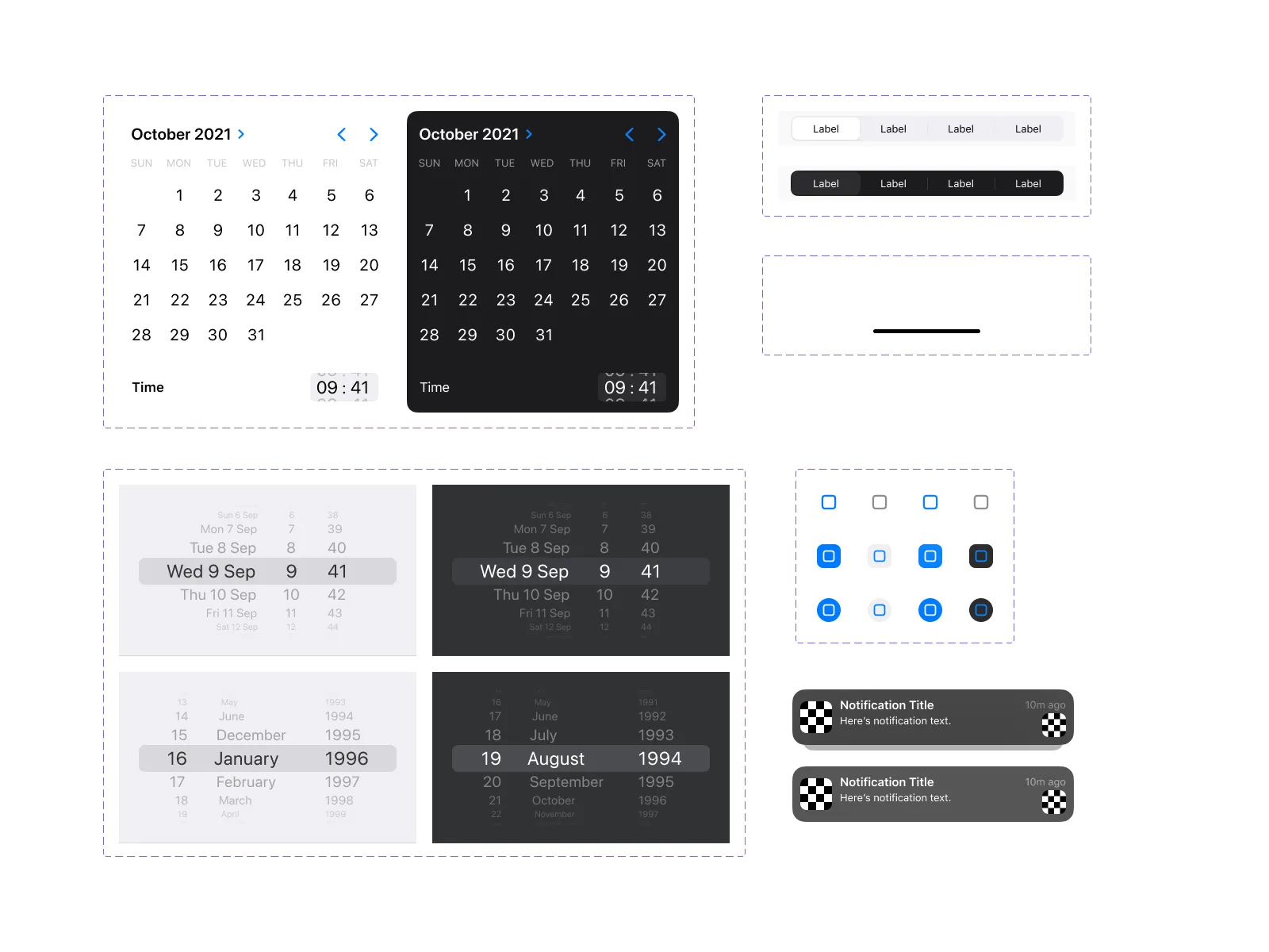 iOS Native Styles UI Kit for Figma and Adobe XD No 2