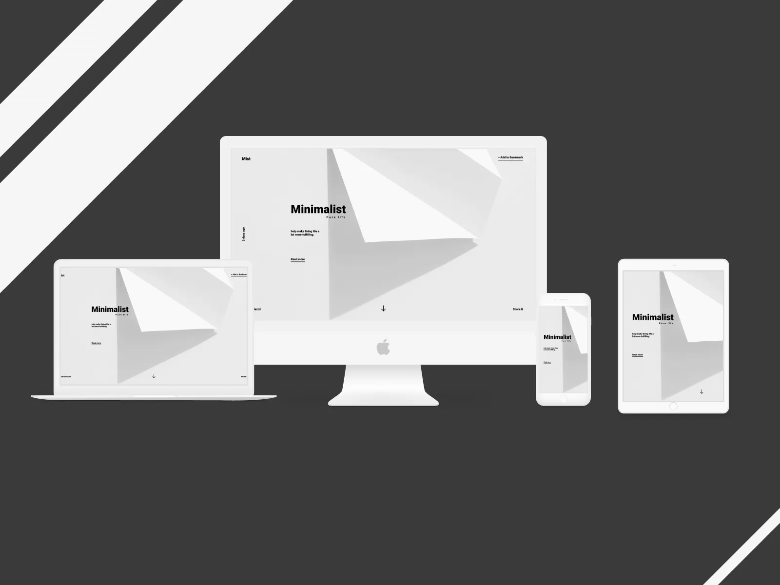 iPad Minimalist Mockup for Figma and Adobe XD No 4