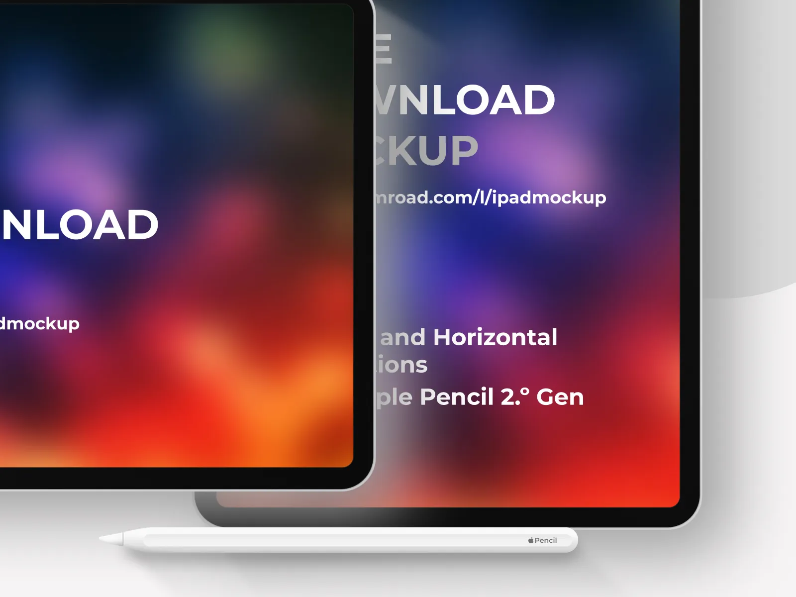 iPad Pro and Apple Pencil Mockup for Figma and Adobe XD No 5