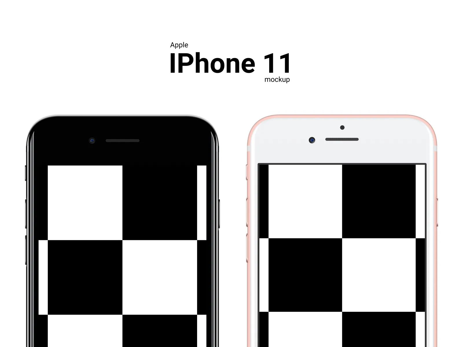 iPhone 11 Color Mockup for Figma and Adobe XD No 2