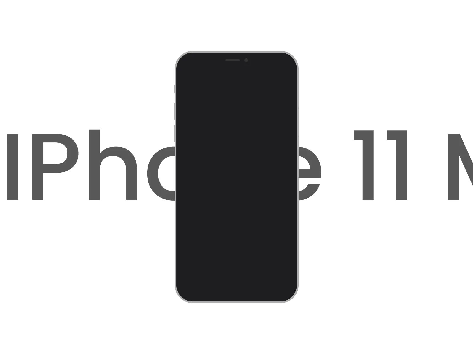 iPhone 11 Pro Flat Mockup for Figma and Adobe XD No 4