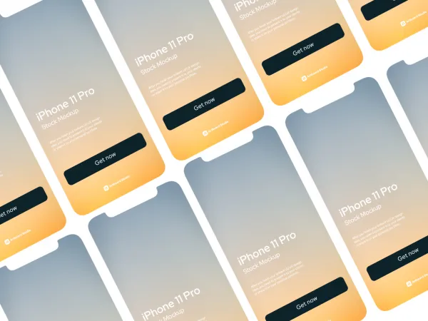 iPhone 11 Pro Real Mockup for Figma and Adobe XD
