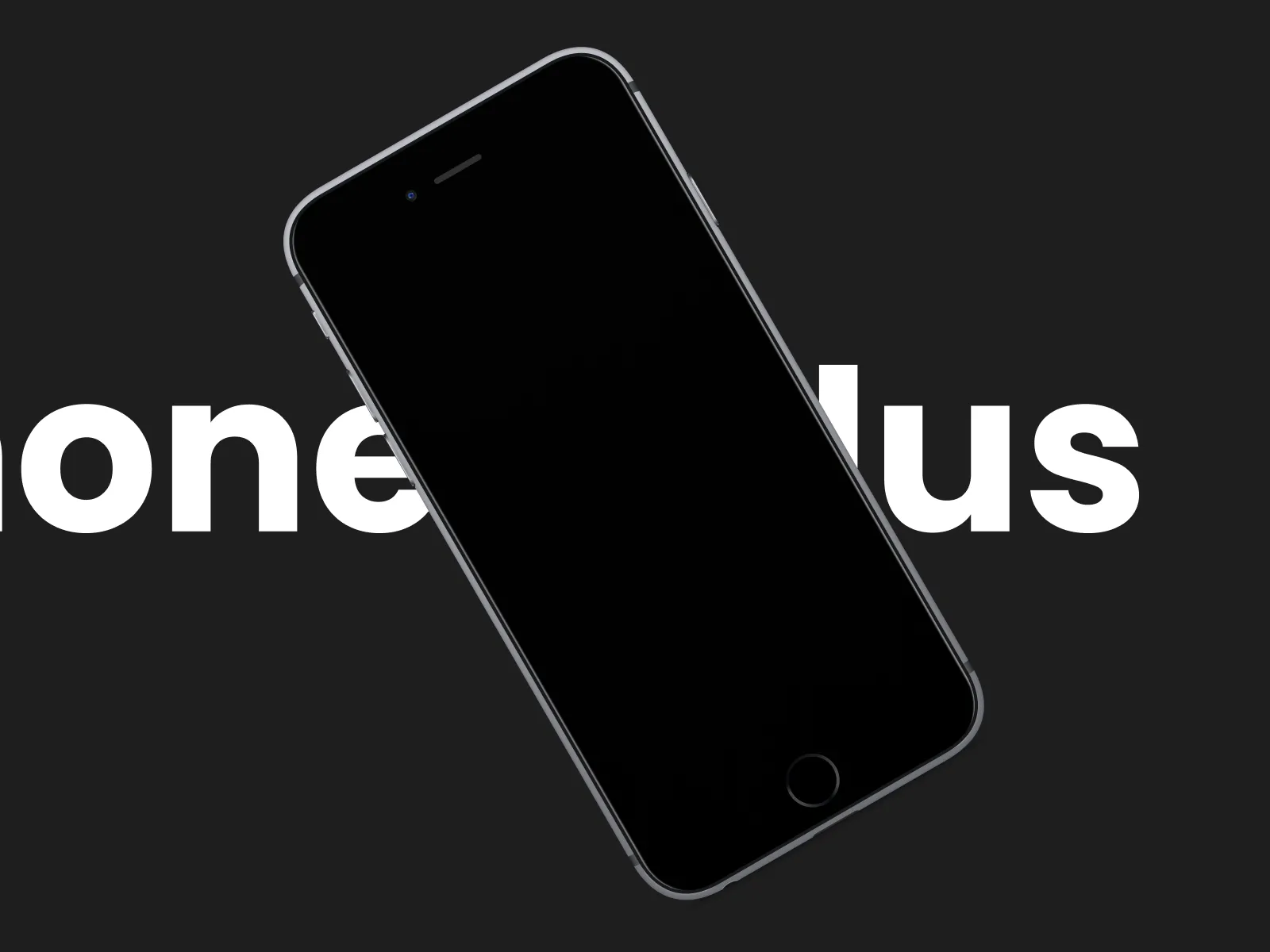 iPhone 7 Plus Black Mockup for Figma and Adobe XD No 2