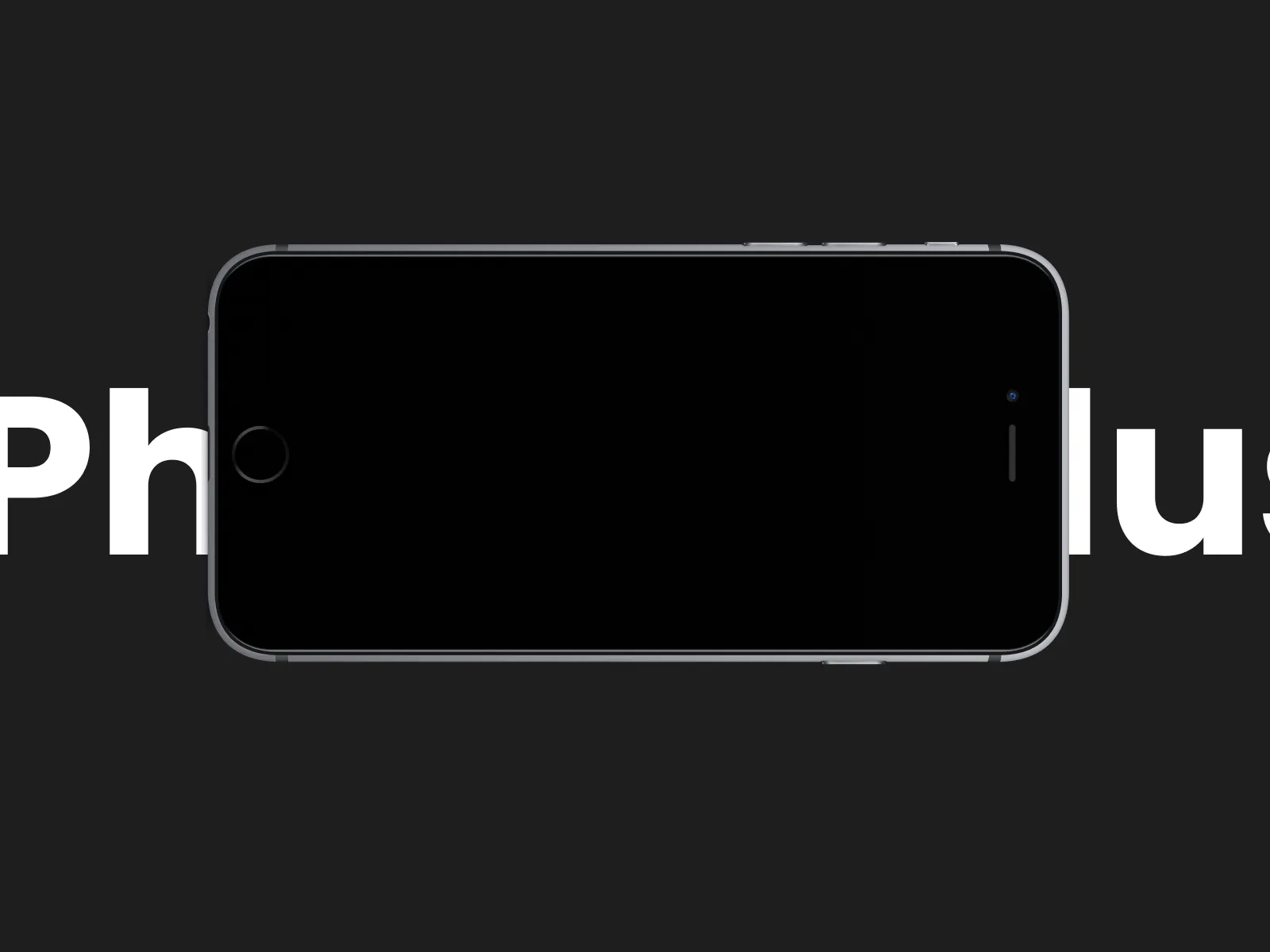 iPhone 7 Plus Black Mockup for Figma and Adobe XD No 4