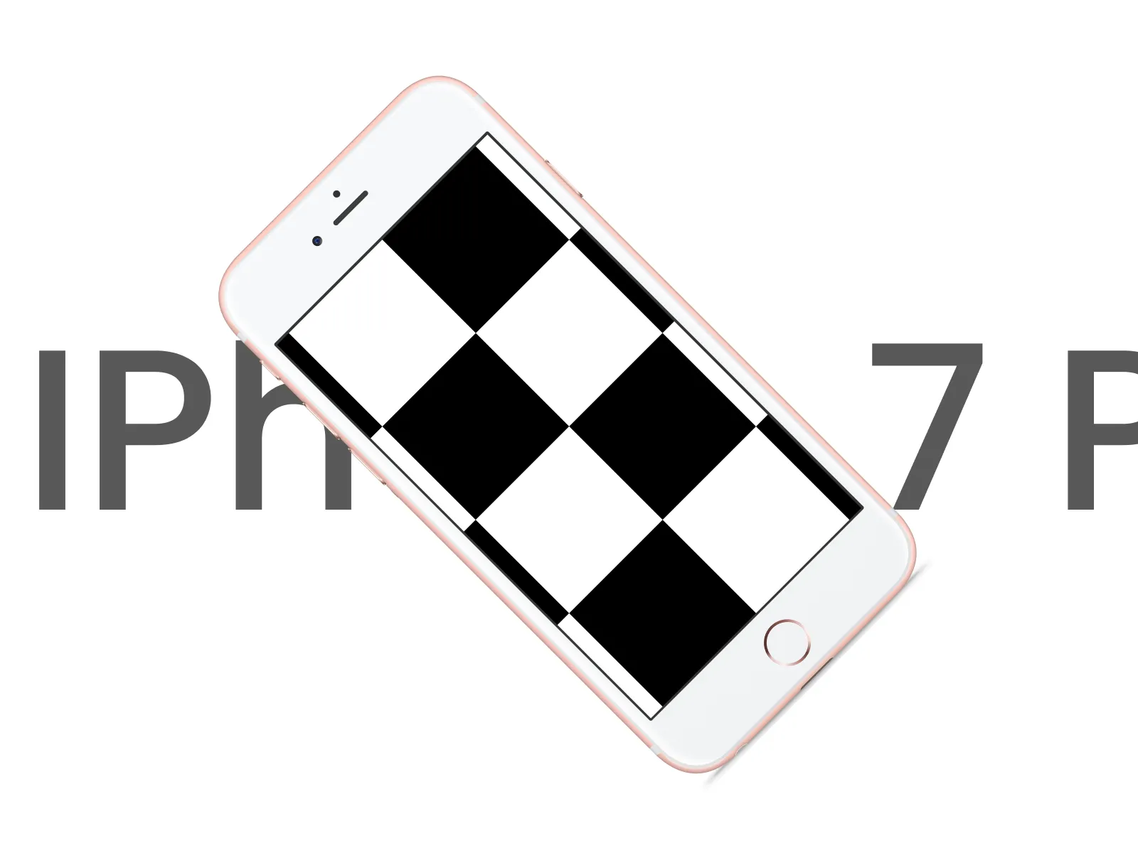 iPhone 7 Plus White Mockup for Figma and Adobe XD No 2