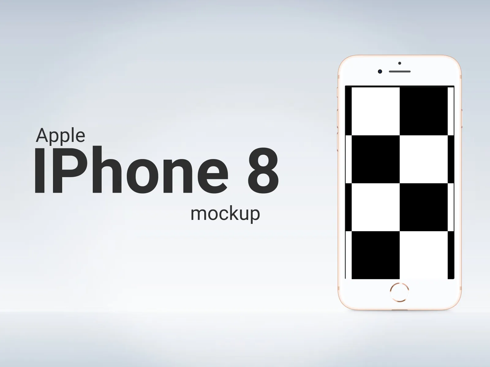 iPhone 8 Plus White Mockup for Figma and Adobe XD No 4