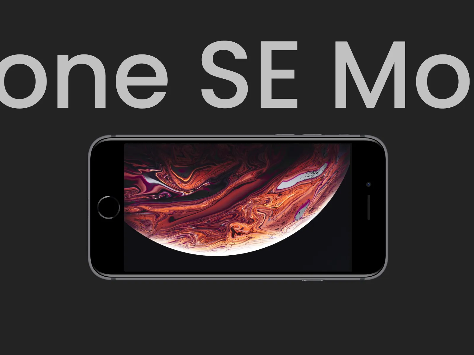 iPhone SE Realistic Mockup for Figma and Adobe XD No 4