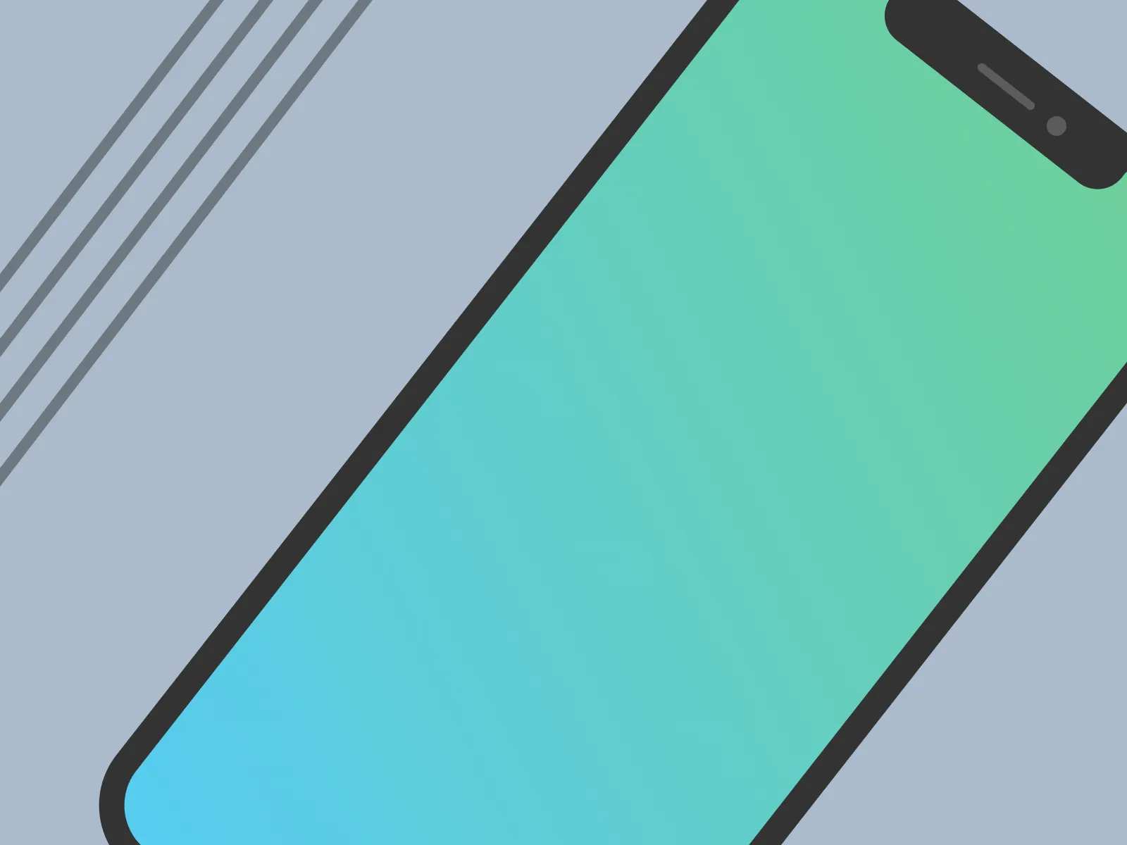 iPhone X Flat Black Mockup for Figma and Adobe XD No 4