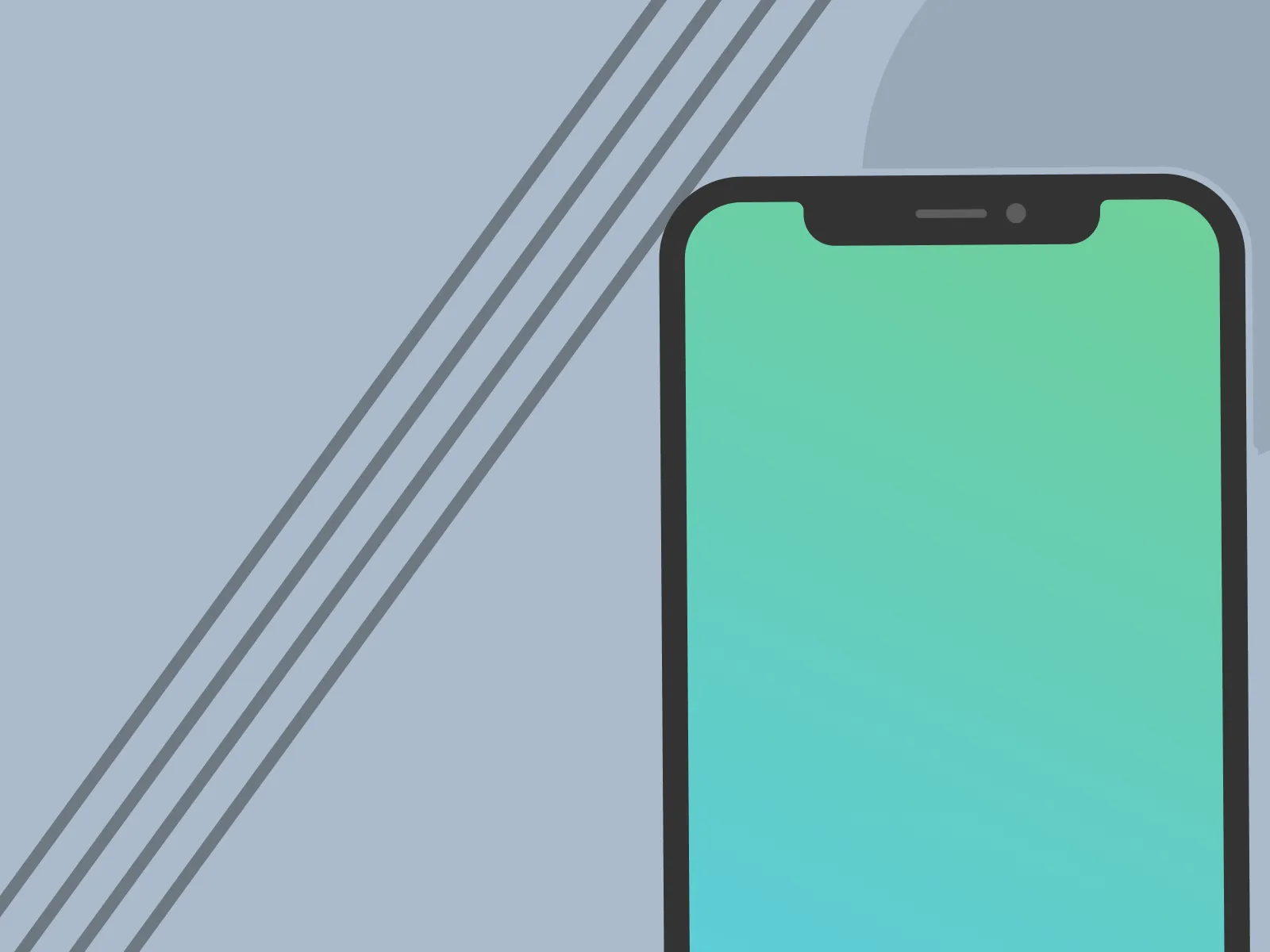 iPhone X Flat Black Mockup for Figma and Adobe XD No 5
