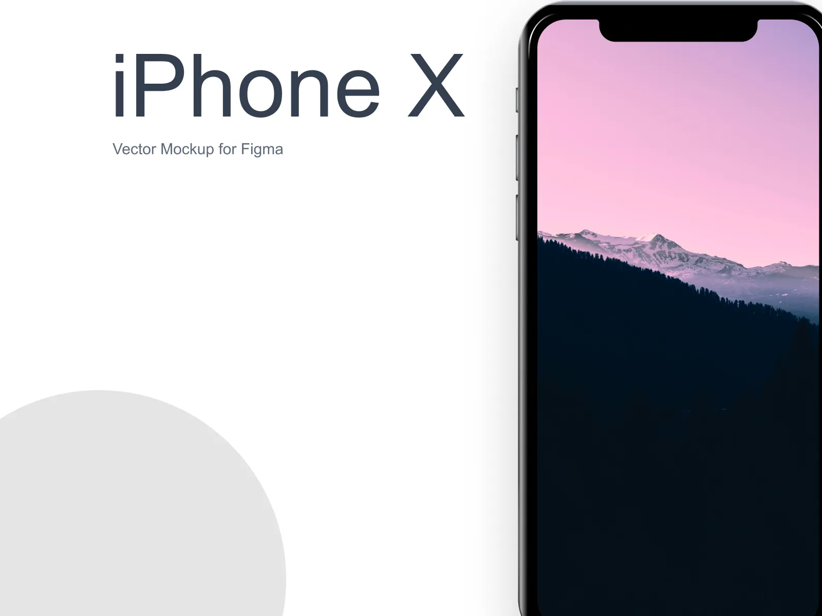iPhone X Vector Mockup for Figma and Adobe XD No 4