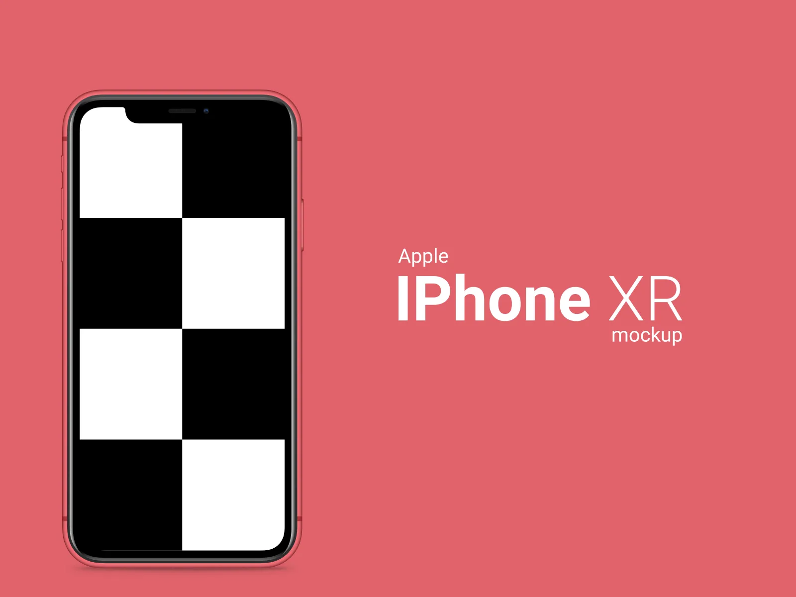 iPhone XR Color Mockup for Figma and Adobe XD No 2