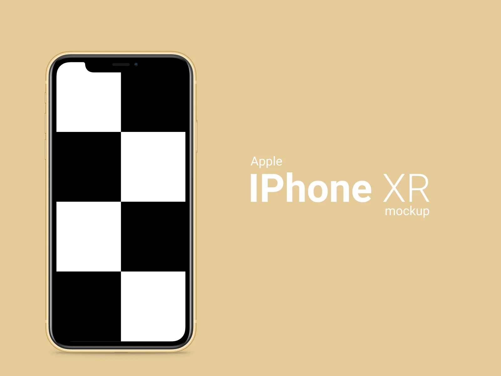 iPhone XR Color Mockup for Figma and Adobe XD No 4