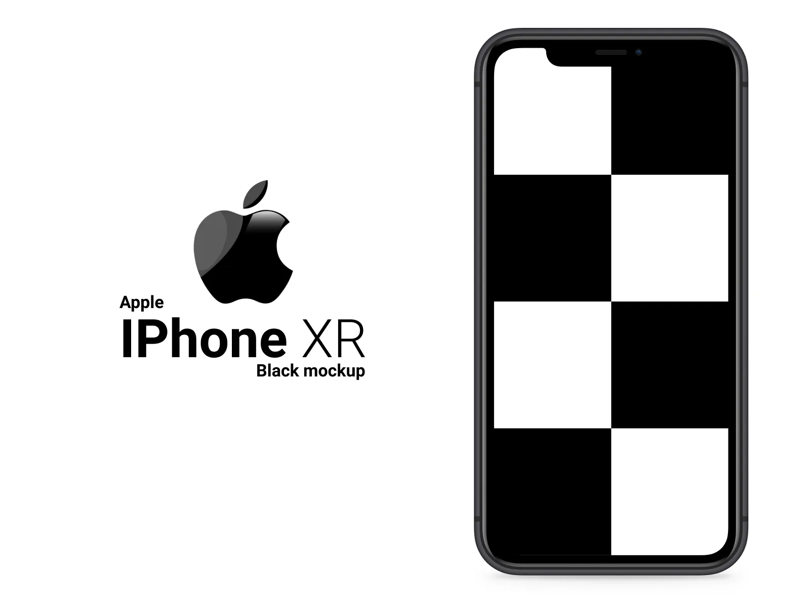 iPhone XR Mockup for Figma and Adobe XD No 2