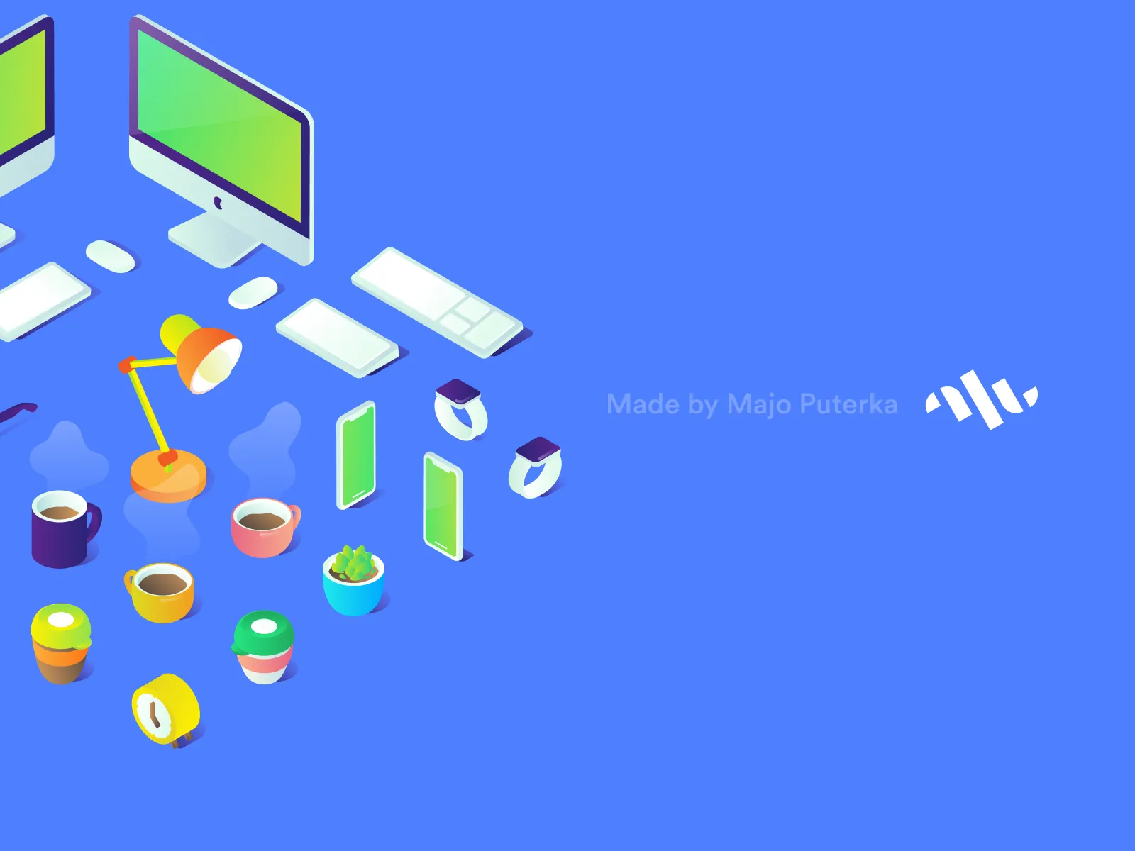 Isometric Illustrations for Figma and Adobe XD No 4