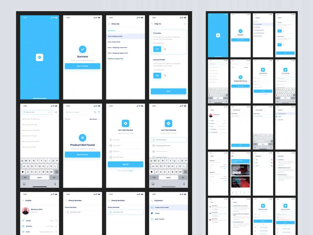 Lafyuu E-commerce UI Kit for Figma for Figma and Adobe XD